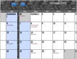 sample calendar